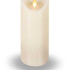 Ganz Ivory LED Wax Pillar Candle - LLWP1002