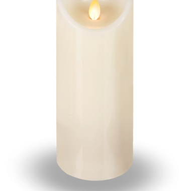 Ganz Ivory LED Wax Pillar Candle - LLWP1002