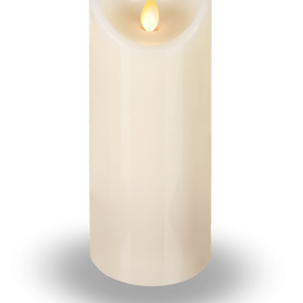 Ganz Ivory LED Wax Pillar Candle - LLWP1002