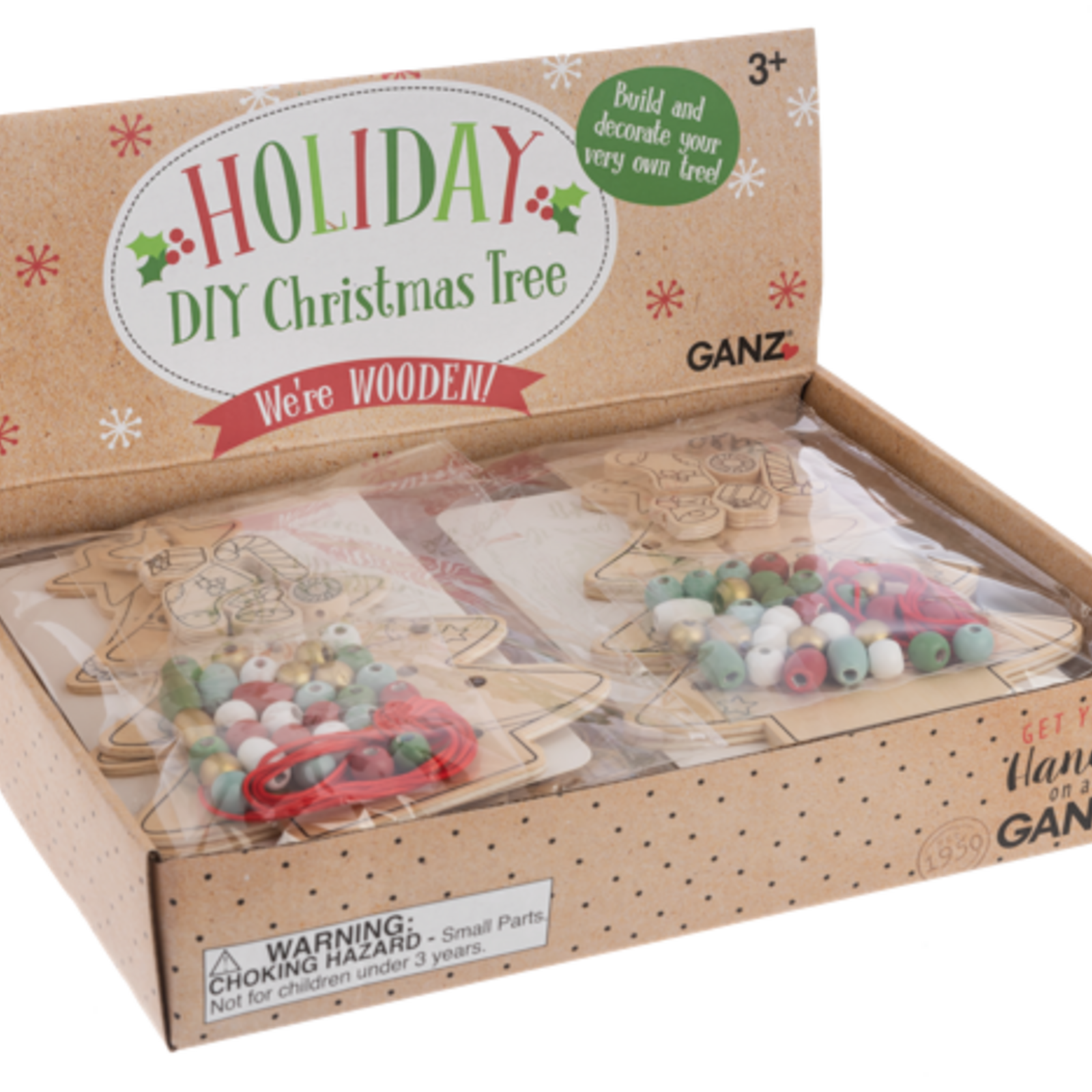Ganz Wooden DIY Christmas Tree - HX11985 loading=