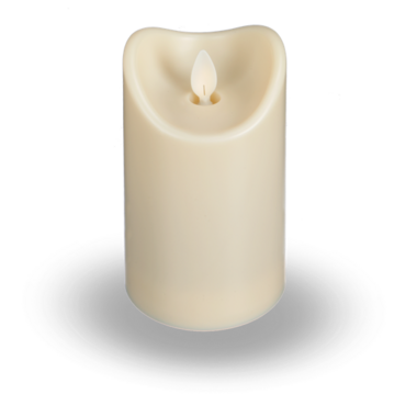 Ganz Ivory LED Water Resistant Resin Pillar Candle ( 5") - LLRP1010