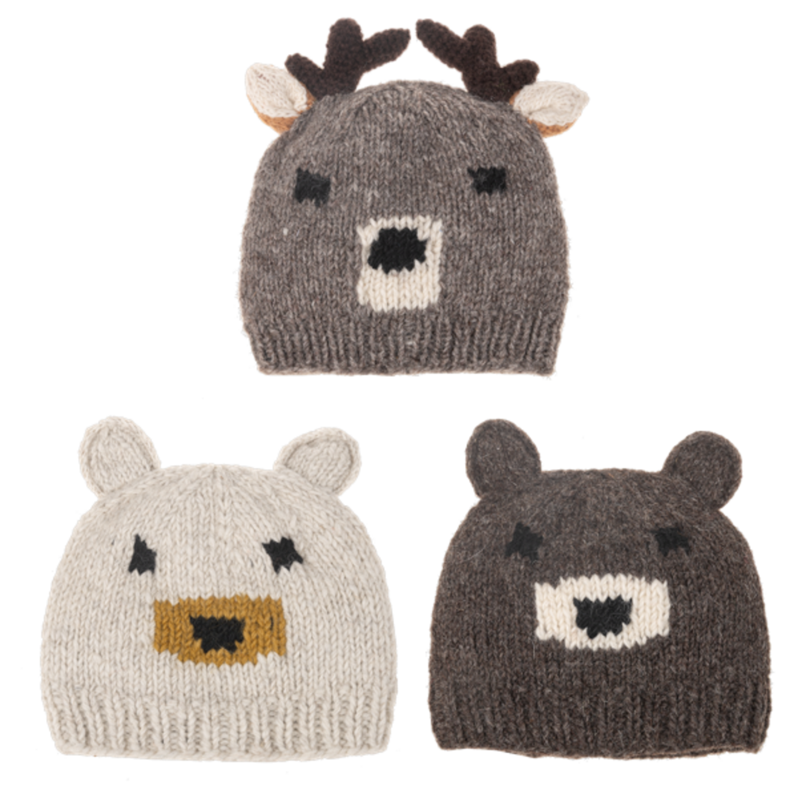 Ganz Knit Embroidered Woodland Hat - MX205519 loading=