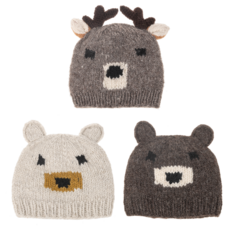 Ganz Knit Embroidered Woodland Hat - MX205519