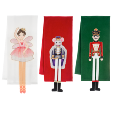 Ganz Sugarplum Dangle Leg Tea Towel (1) -EX29959