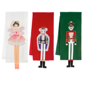 Ganz Sugarplum Dangle Leg Tea Towel (1) -EX29959
