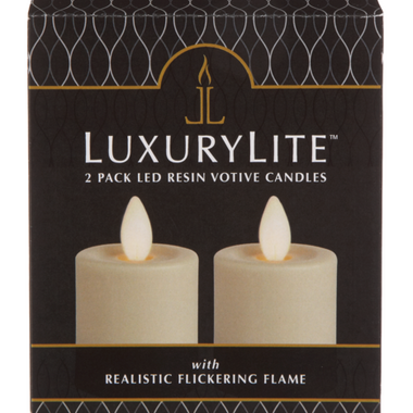 Ganz Ivory LED Water Resistant Resin Votive Candles (2 pc. set) -  LLRV1014