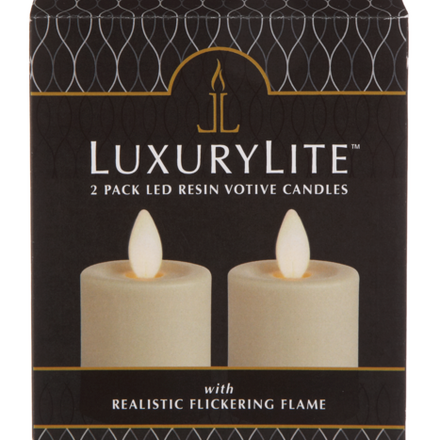 Ganz Ivory LED Water Resistant Resin Votive Candles (2 pc. set) -  LLRV1014
