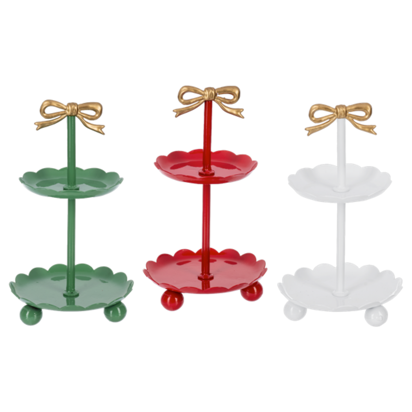 Ganz Two-Tier Mini Pedestal Stand/Bow - CX201622 loading=