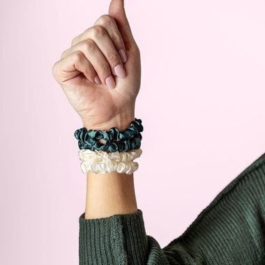 DM Merchandising Holiday Satin Scrunchies -XCRSS24