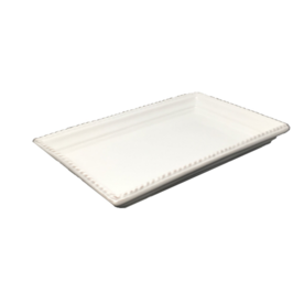 Boston International Beaded Guest Caddy Tray Cream