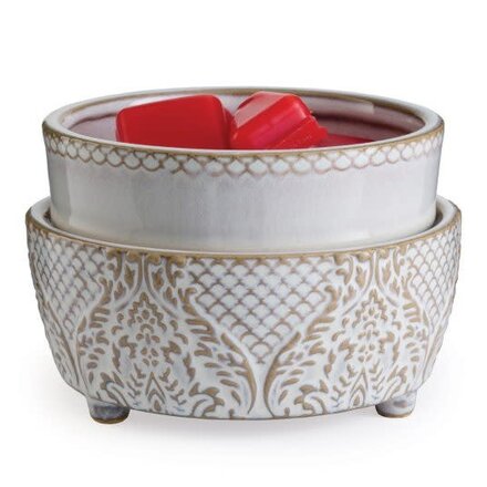 candlewarmers 2-in-1 Classic Candle Warmer Vintage White    CWDWH