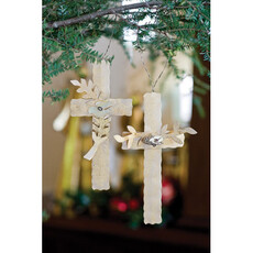Trade Cie 7" Gold Cross Ornament  JM17780A