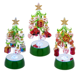 Ganz Light Up Christmas Tree with Ornaments (1) - Clear   EX24828