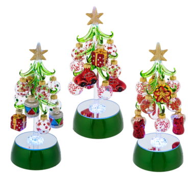 Ganz Light Up Christmas Tree with Ornaments (1) - Clear   EX24828