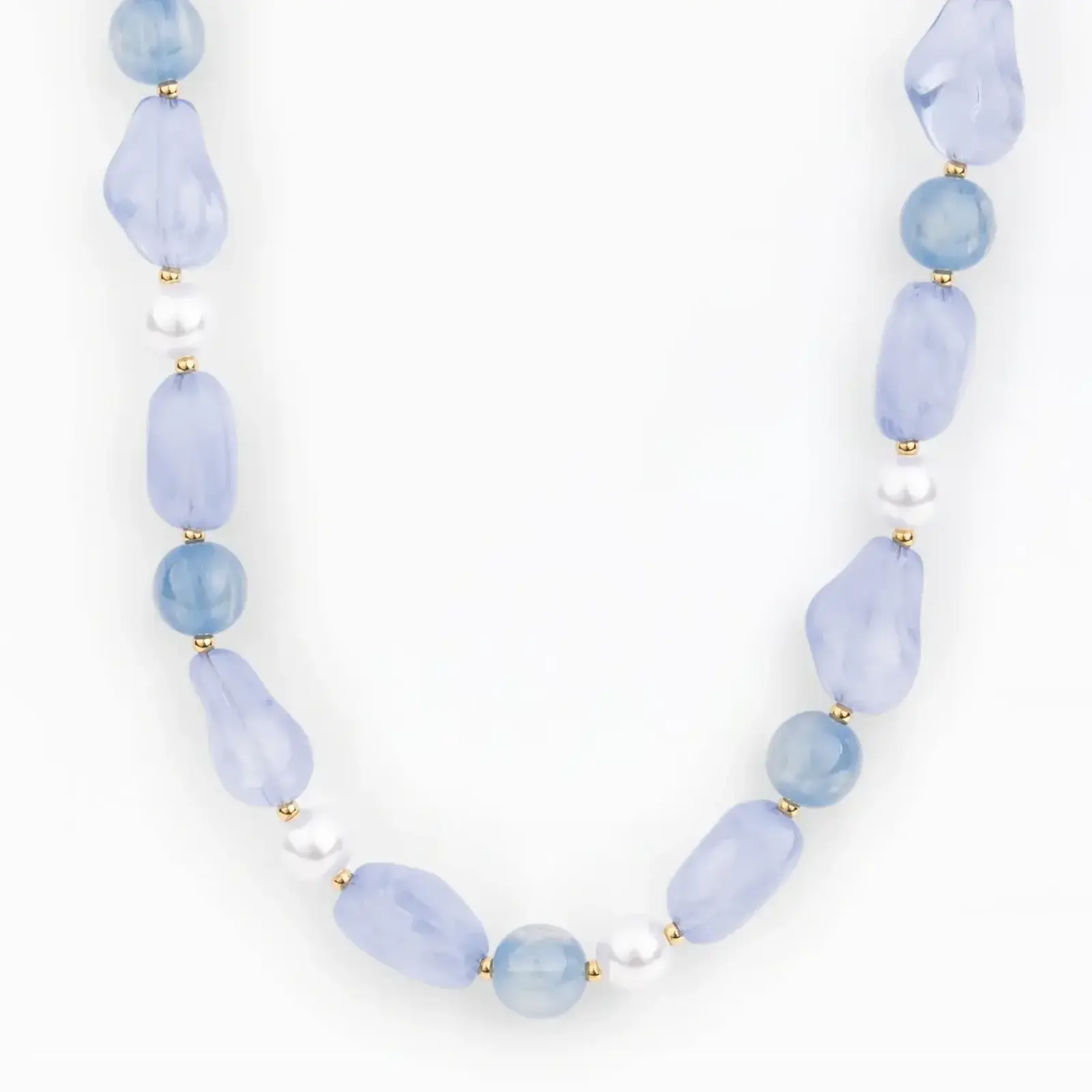 Michelle McDowell Zoe Beaded Necklace | Blue -79806 loading=