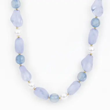 Michelle McDowell Zoe Beaded Necklace | Blue -79806