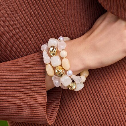 Michelle McDowell Zoe Beaded Bracelet | Cream - 79808