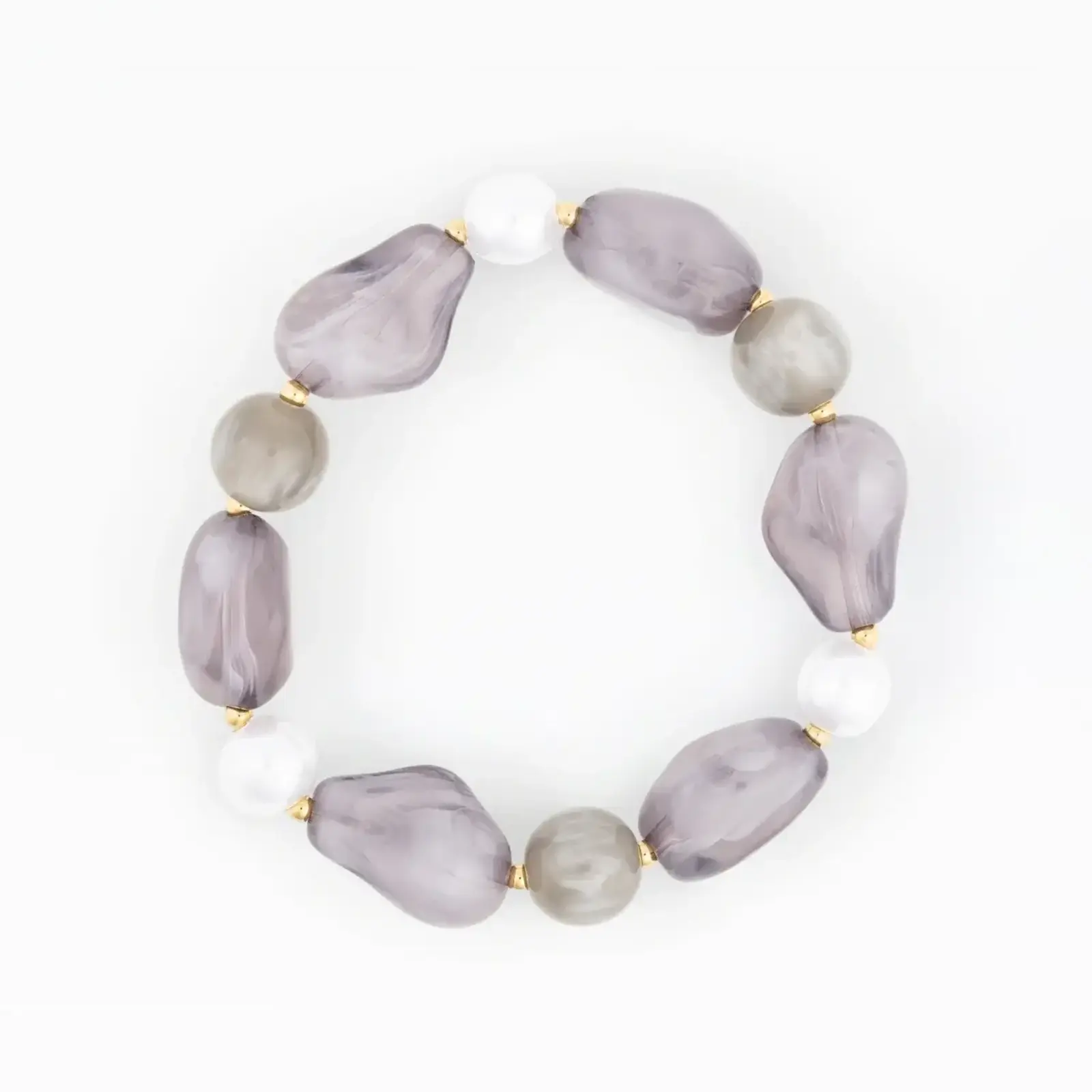 Michelle McDowell Zoe Beaded Bracelet | Gray - 79811 loading=
