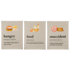 Ganz Hangry Foodie Definition Plaque ( Asst.) - ER71633