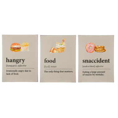 Ganz Hangry Foodie Definition Plaque ( Asst.) - ER71633