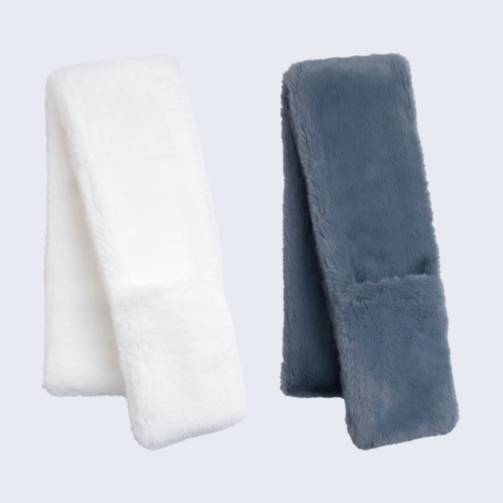Ganz Arctic Plush Pocket Scarf  Slate Blue - FSCV420SlateBlue loading=