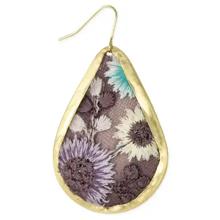 ZAD Purple Passions Flower Gold E3938