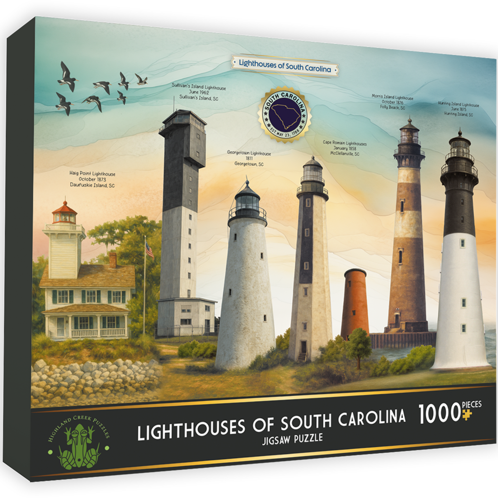 Highland Creek South Carolina Themed 1000pc Jigsaw Puzzle loading=
