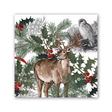Michel Design Works Winter Woodland Cocktail Napkin 814425