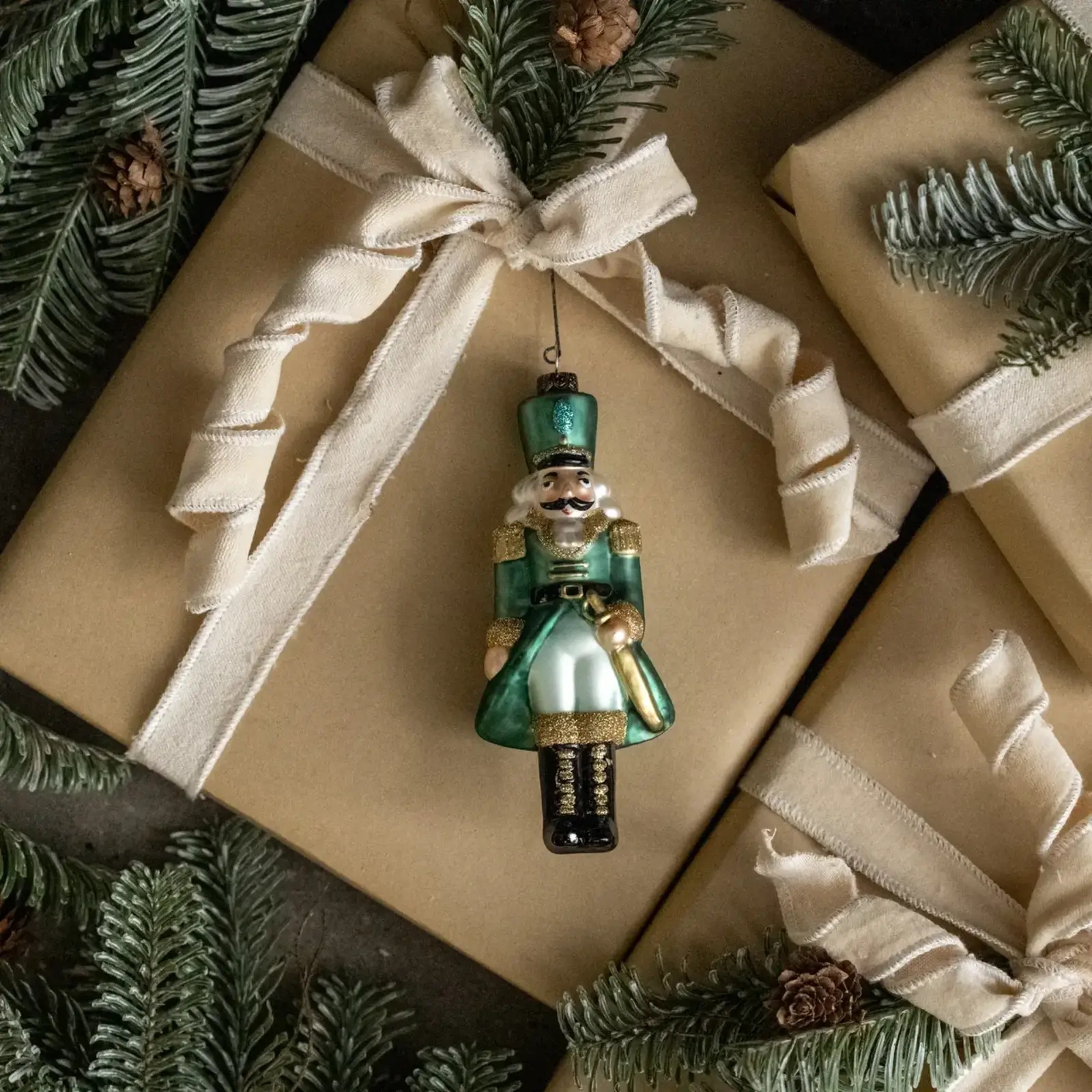 Ragon House TEAL NUTCRACKER ORNAMENT - WS231044 loading=