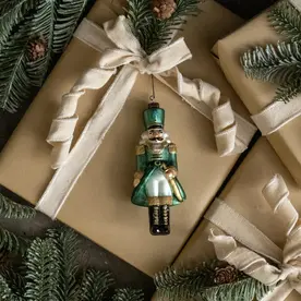 Ragon House TEAL NUTCRACKER ORNAMENT - WS231044