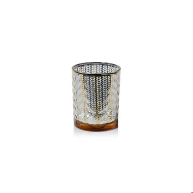 Zodax Laser Etched Metallic Hurricane-Gold, 7"  CH-8017