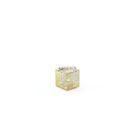 Zodax LED Glass Present - Gold w/ Silver Ribbon, 3.5" CH-8563