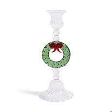 Zodax Holiday Wreath Taper Holder-9.25"   CH-8011