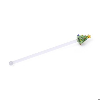 Zodax Set of 6 Glass Tree Stirrers-Green     CH-8721