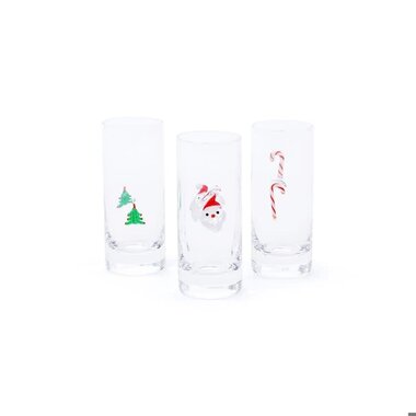 Zodax Holiday Celebration Shot Glass   (1) CH-8595