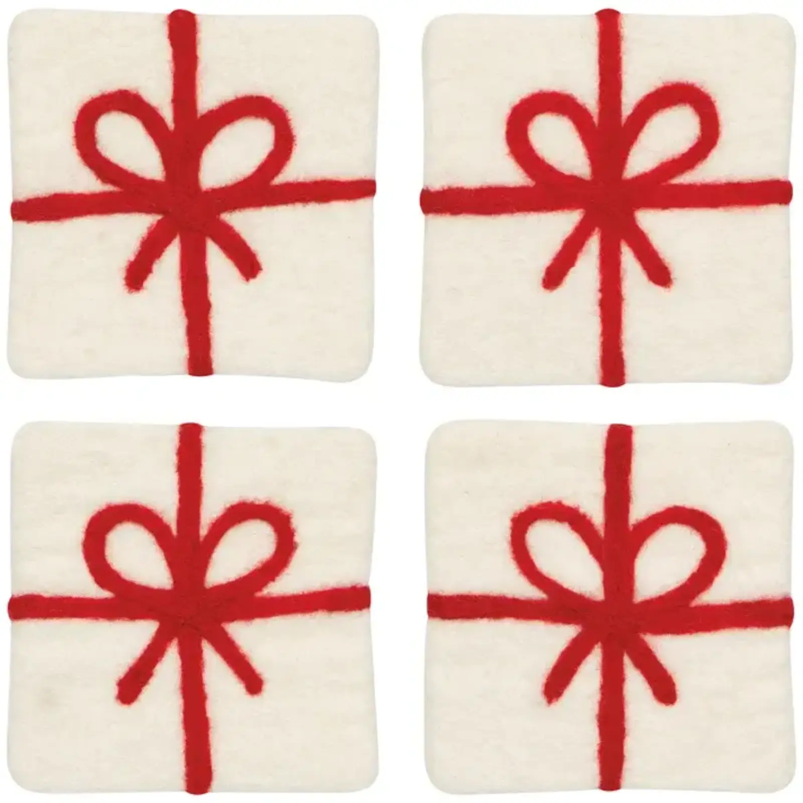 Danica xmas Pres. Felt Coaster (Set of 4) - JTO3839D loading=