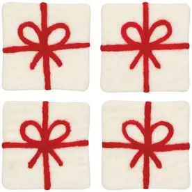 Danica xmas Pres. Felt Coaster (Set of 4) - JTO3839D