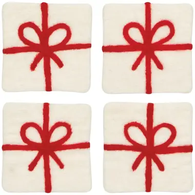 Danica xmas Pres. Felt Coaster (Set of 4) - JTO3839D