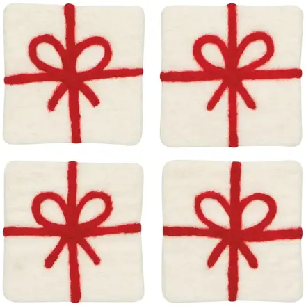 Danica xmas Pres. Felt Coaster (Set of 4) - JTO3839D