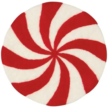 Danica Merry Mints Xmas Felt Wool Trivet - JTS4023D