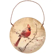Primitives by Kathy Snowy Cardinal Ornament -  120097