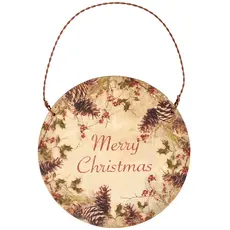 Primitives by Kathy Christmas Holly Ornament -  120222