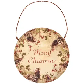 Primitives by Kathy Christmas Holly Ornament -  120222