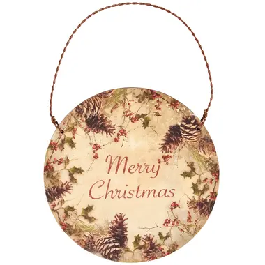 Primitives by Kathy Christmas Holly Ornament -  120222