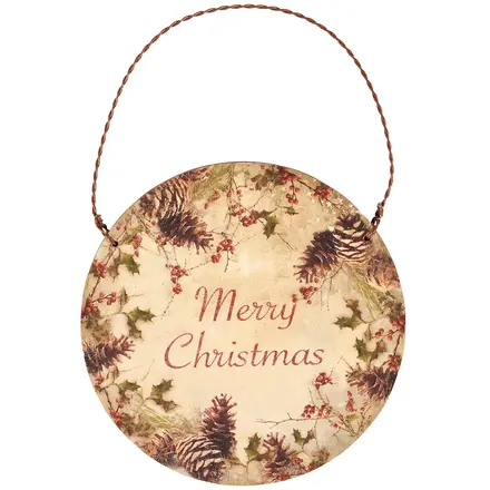 Primitives by Kathy Christmas Holly Ornament -  120222