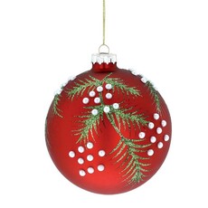 Burton + Burton ORN. GLASS PINE NEEDLES/ DOTS- 9750822