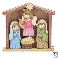 Burton + Burton HOLY FAMILY BLOCK SHELF SITTER SET - 9752627