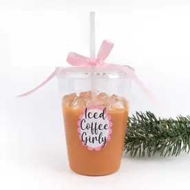 8 Oak Lane Iced Coffee Glass Christmas Orn - EH162CFFE