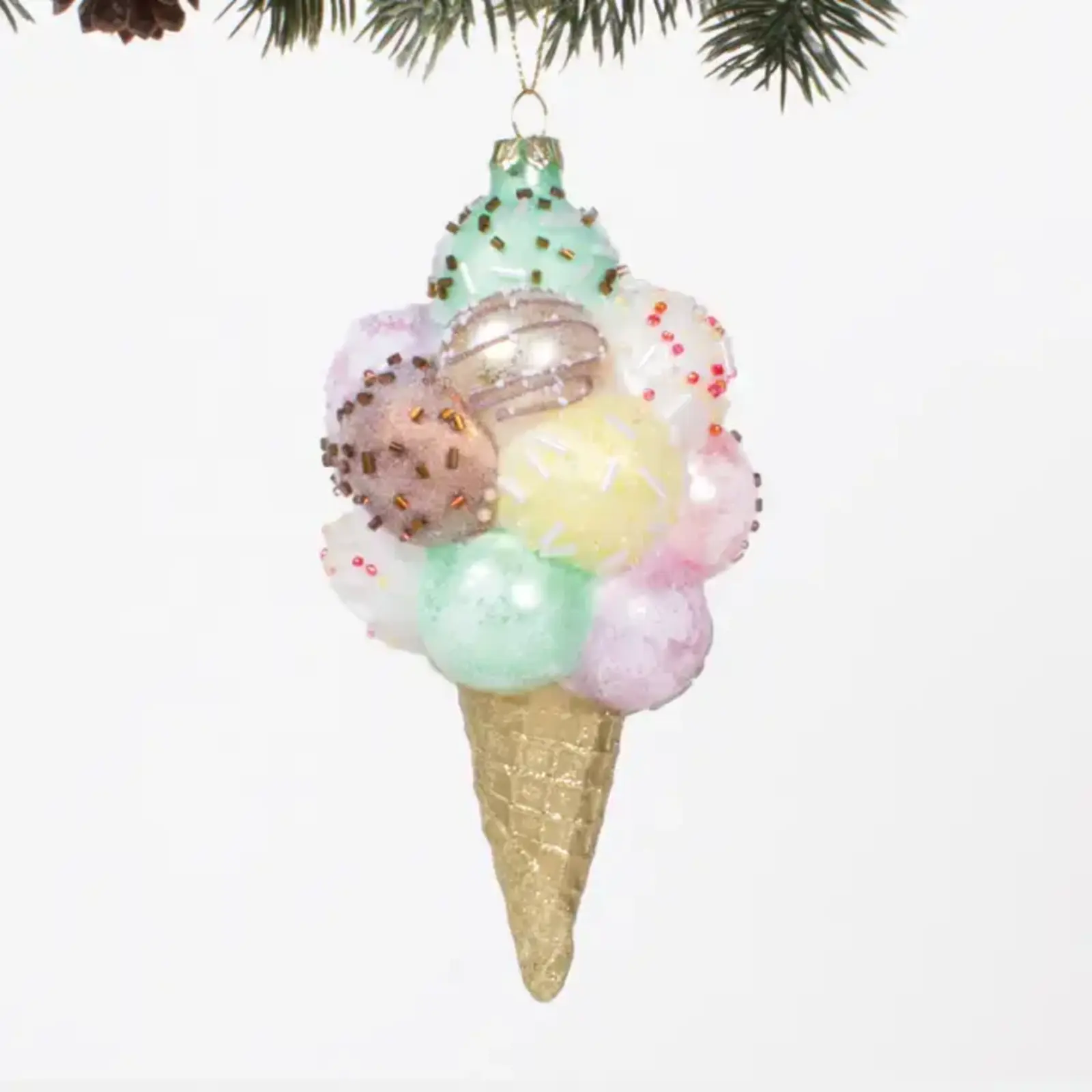 8 Oak Lane Gelato Glass Christmas Orn - EH162GLT loading=