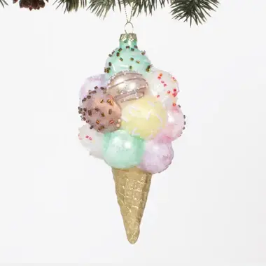 8 Oak Lane Gelato Glass Christmas Orn - EH162GLT